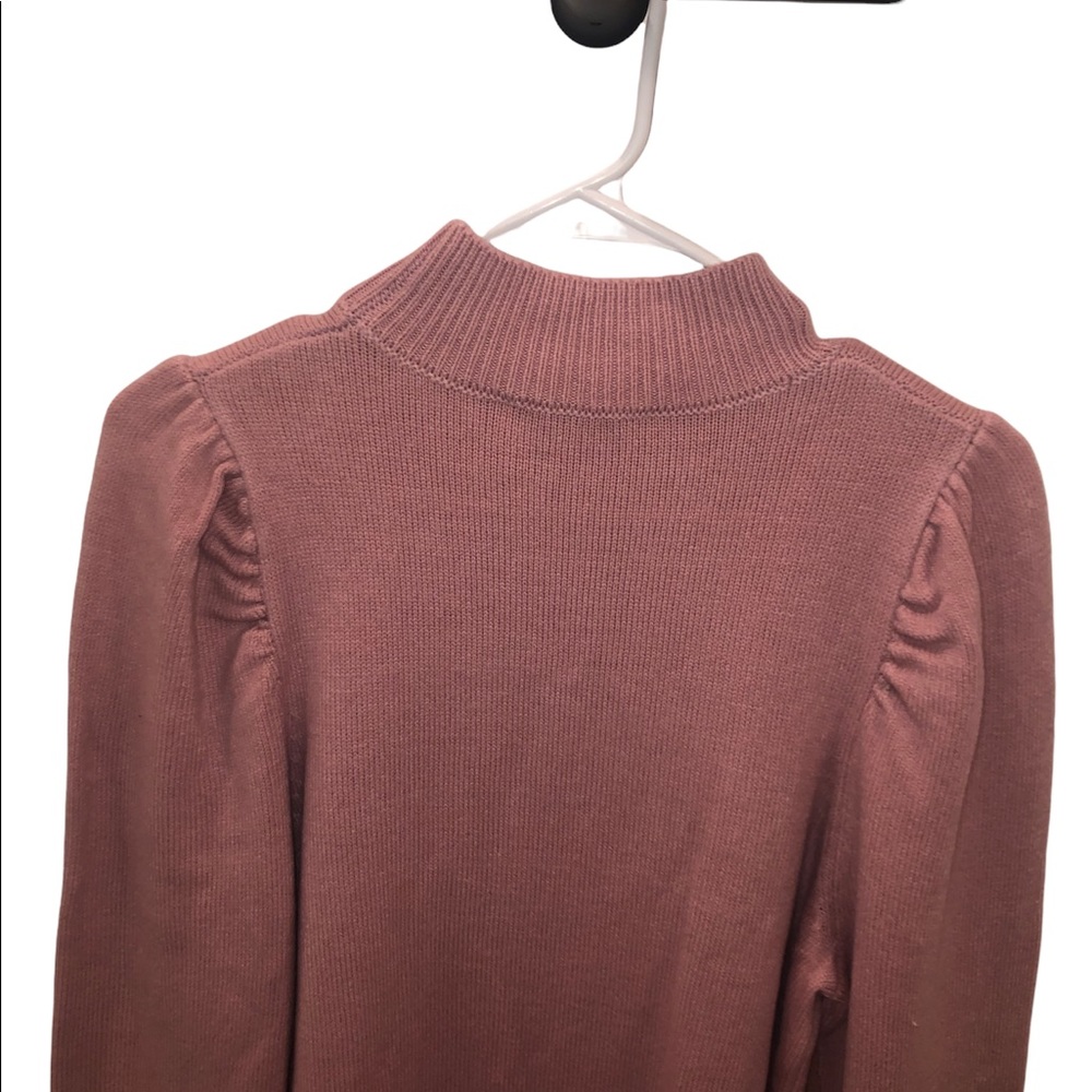 WAYF Puff Sleeve Sweater Dress in Blush NWT - Picture 7 of 11